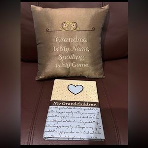 Grandmother pillow and photo album